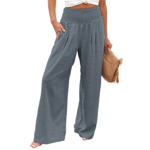 High waist casual wide leg loose trousers高腰休闲阔腿宽松裤