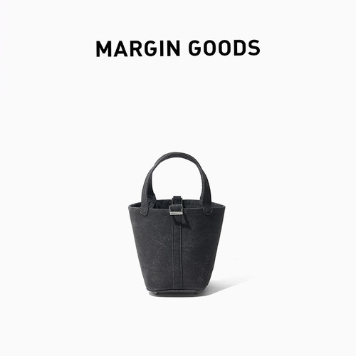 MarginGoods经典纱卡手提水桶包