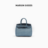 女士包包撞色戚砚迪同款 Margin Goods新款 手提包女小方包
