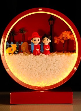 新款新品订婚a结婚礼物送新人闺蜜新娘姐姐妹新婚高档实用摆件乔