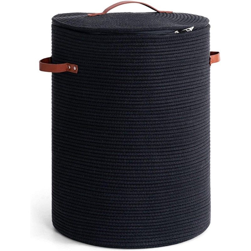 手工编织棉绳篮子家用玩具脏衣服收纳筐编织收纳折叠脏衣篮,收纳整理,其他收纳篮,淘宝优惠券,粉丝福利购,淘宝优惠卷