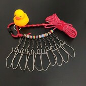 9芯伞绳带10扣便携鱼锁活鱼扣DIY锁鱼器路亚活鱼扣鱼锁野钓翘嘴鱼