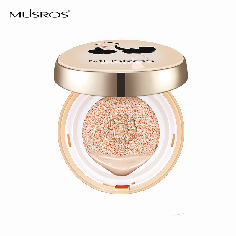 MUSROS/美勒会呼吸气垫BB霜/自然裸妆轻薄服帖持久遮瑕水润亮肤
