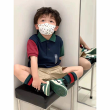 男童POLO衫新款儿童夏装男中小童拼色翻领亲子短袖T恤女童polo裙t