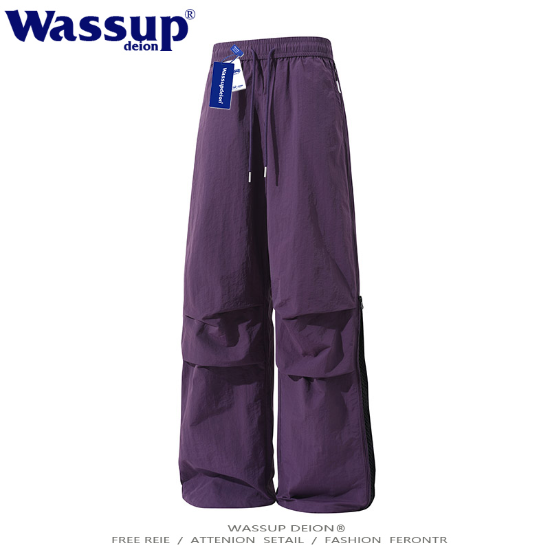 户外伞兵冲锋裤宽松大码休闲裤女