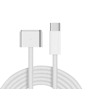 适用苹果笔记本TypeC转换MagSafe3新款MacBookPro电脑磁吸头140w充电线M2电源适配器A2780接口A1466快充A2779