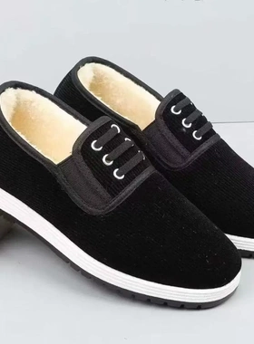 2025冬季老北京印花军单棉鞋防滑加绒加厚爆款耐磨休闲工作鞋