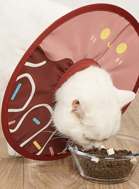 伊丽莎白圈狗宠物防舔头套轻薄防水绝育耻辱圈透气网布防咬猫项圈