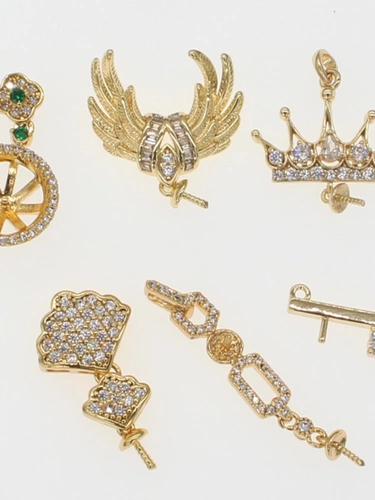 Аксессуар ручной работы, инкрустация камня из жемчуга, подвеска, браслет, ожерелье, DIY, микроинкрустация, инкрустировано бриллиантами
