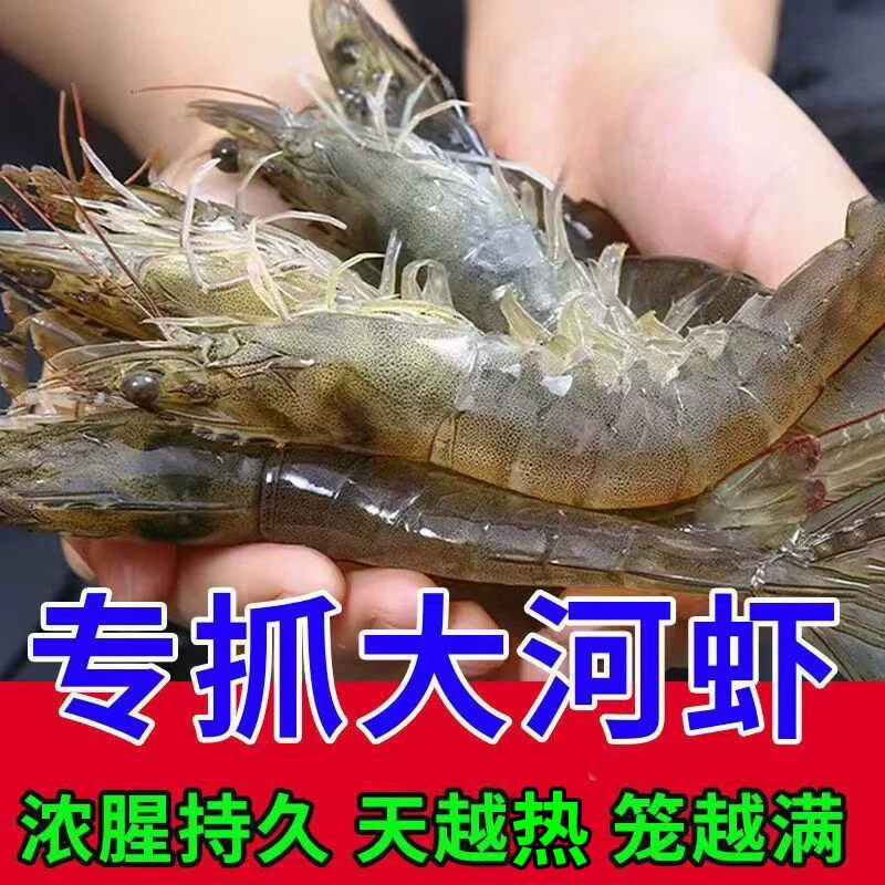河虾专用饵料四季诱虾抓河虾神器池塘沟渠强力诱食剂捕虾灵抓虾饵