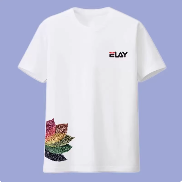 品牌折扣纯棉短袖t恤男款2025夏季新款上衣宽松圆领高端运动体恤