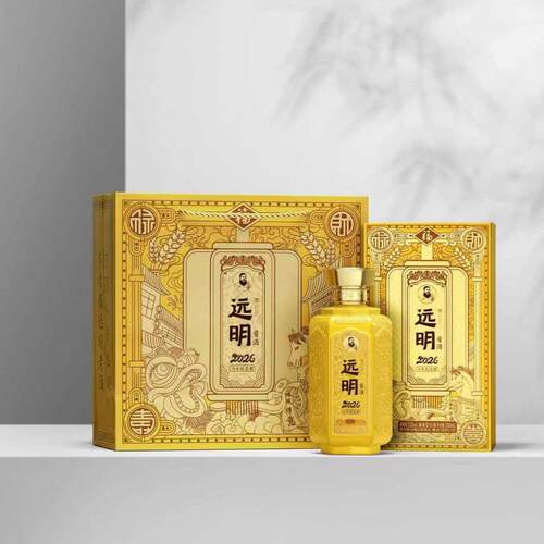 远明酱酒2026马年纪念酒 酱香型白酒53度纯粮酿造 53度 500mL6瓶