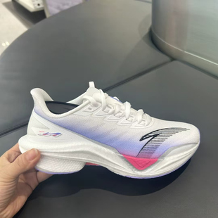耐磨回弹 5.0 低帮 短跑跑步鞋 白紫红 Anta安踏 女款 MACH马赫