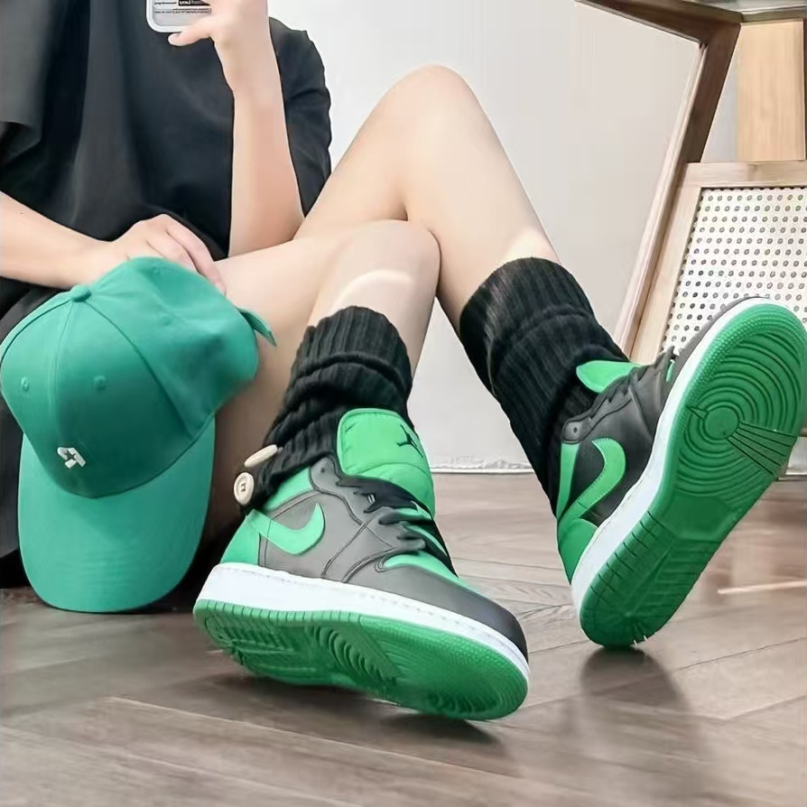 Jordan Air Jordan 1 Low 防滑耐磨 低帮 板鞋 黑绿