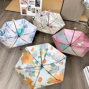 遮阳太阳伞晴雨两用女防晒防紫外线折叠超轻便小巧便携 UPF50