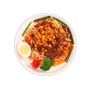 御精香坊豌杂面条浇头速食商用料理包加热即食冷冻半成品预制菜