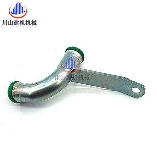 e306 308b d水泵水管弯头接头4m40发动机挖掘机配件 307c