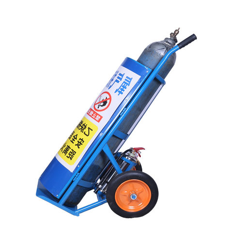 气瓶手推车加厚氧气乙炔瓶40L搬运工具车护盖省力
