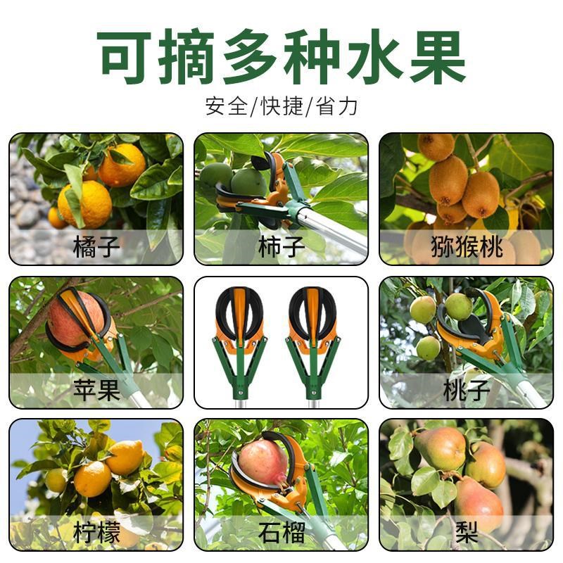 摘苹果工具摘果神器伸缩杆高空爪水果果子桃三爪采摘柿子梨摘果器