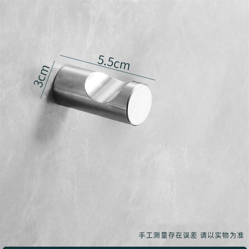 浴室毛巾挂钩全铜简约进门后玄关挂衣钩粘钩单个小挂钩