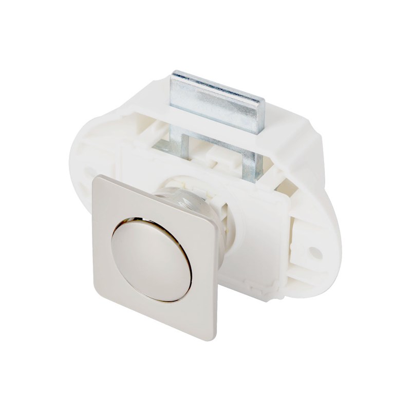 房车家具吊柜按钮锁抽屉锁游艇船舶无钥匙吊柜橱锌合金按钮锁拉手