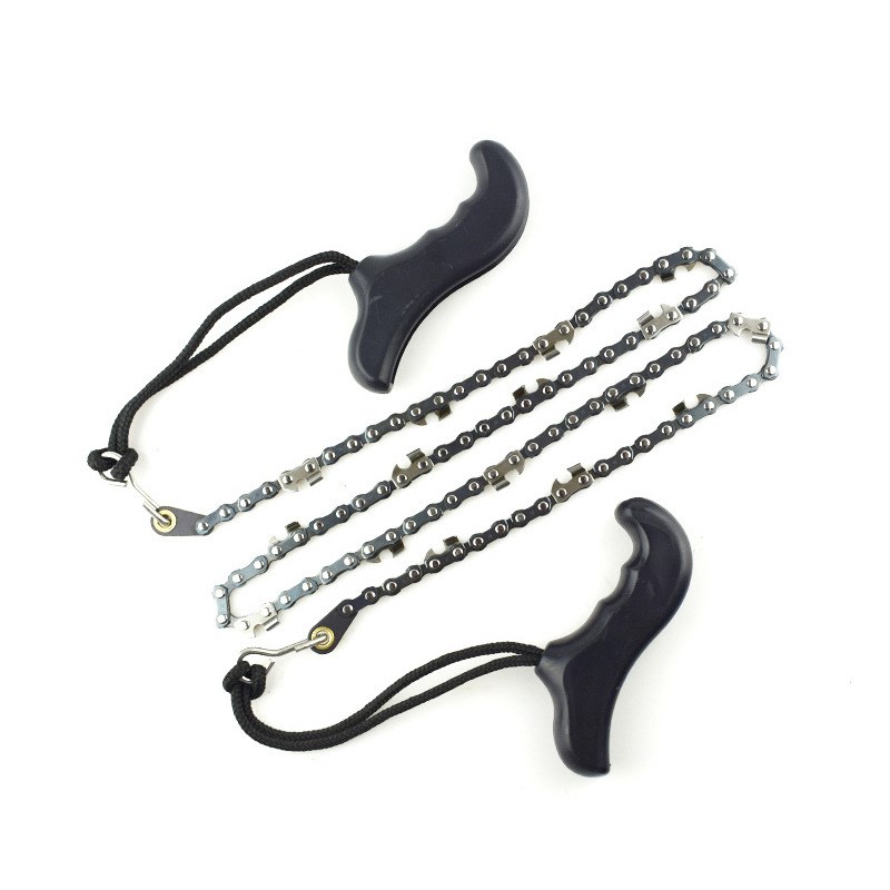 36寸稀齿型手拉链锯 户外求生锯链 野营锯 手拉锯链锯