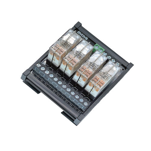 4位一开一闭继电器模组替换中间继电器24V电流16A型号RAM04C-1E10