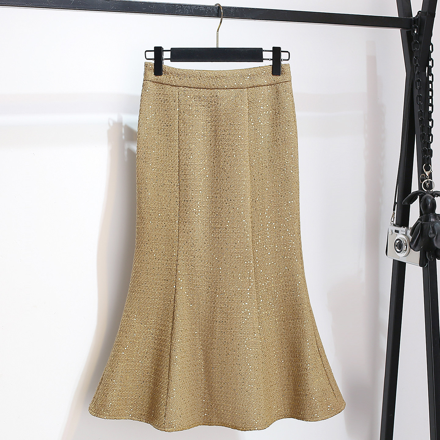 巨好看的亮片高腰a字鱼尾半身裙女2025秋冬季新款包臀裙子中长款,女装/女士精品,半身裙,淘宝优惠券,粉丝福利购,淘宝优惠卷