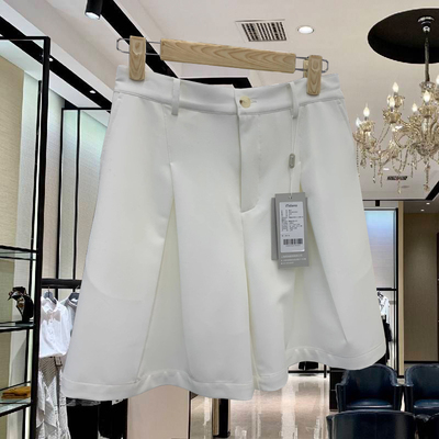 买手店女装小众设计师款垂感休闲裤女2025春夏简约高腰显瘦短裤