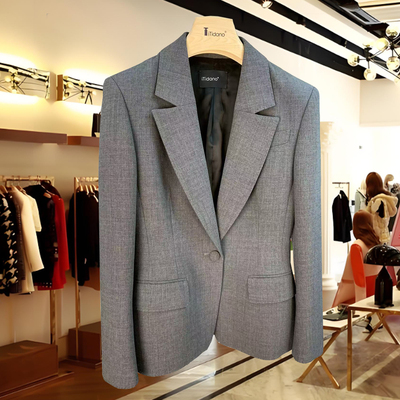 买手店女装小众设计师款高端时尚洋气潮流新羊毛西装外套