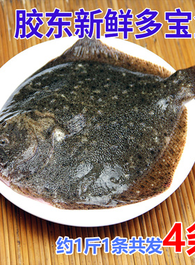鲜活多宝鱼冷冻比目鱼特大鸦片鱼鲽鱼海鲜水产整条菱鲆鱼海鱼商用