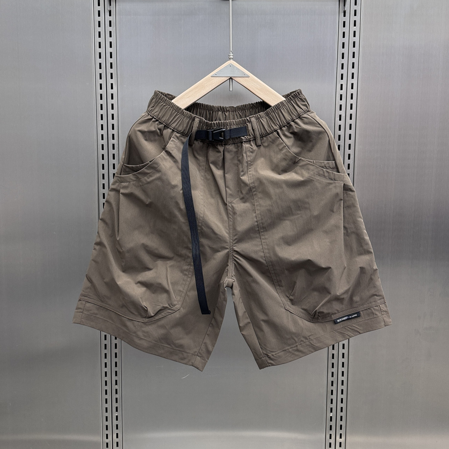 速干户外大口袋工装男士2024夏季薄款纯色宽松直筒休闲五分裤,男装,休闲裤,淘宝优惠券,粉丝福利购,淘宝优惠卷