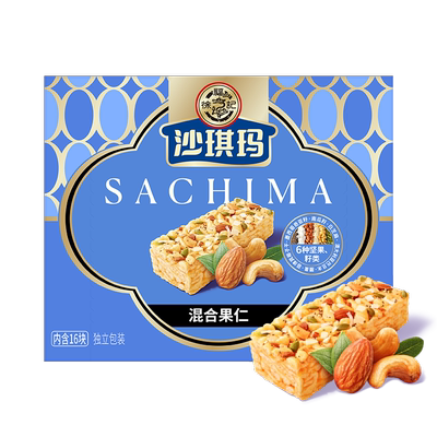 徐福记沙琪玛混合果仁350克盒装