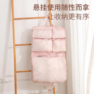 斜纹新款七合一便携旅行收纳袋行李袋收纳包懒人行李袋大容量内衣