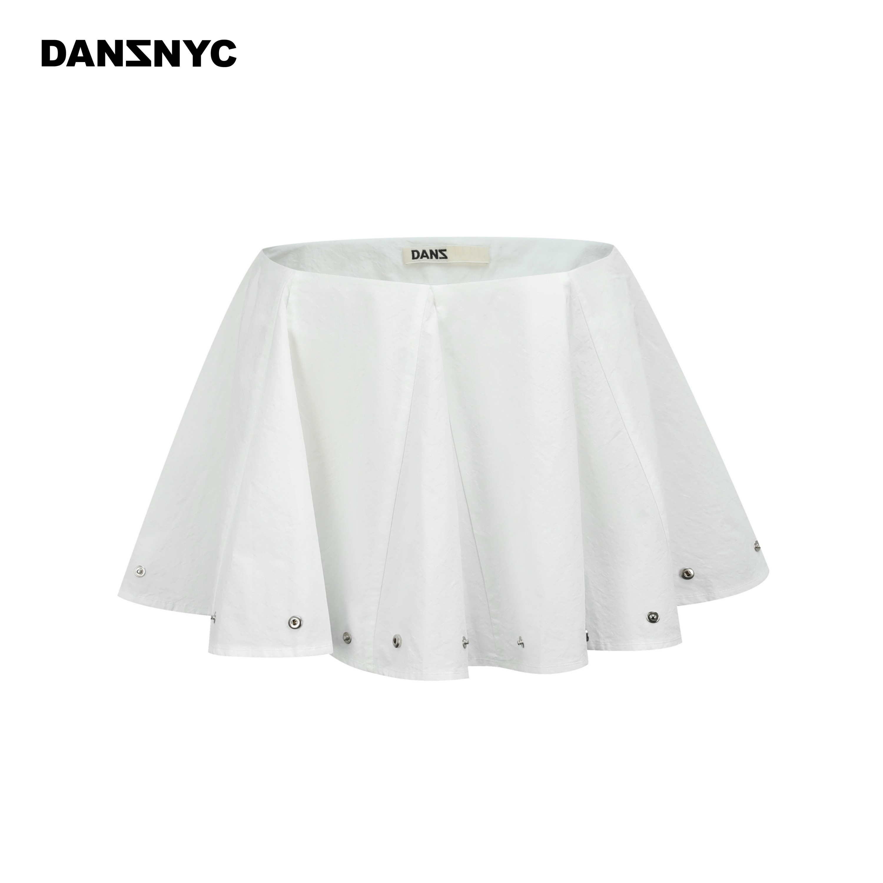 DANZ秋季砂洗棉铆钉低腰蓬蓬短裙休闲叠穿芭蕾mini伞裙带打底裤,女装/女士精品,半身裙,淘宝优惠券,粉丝福利购,淘宝优惠卷