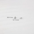 CF Flat Head Screws (White Lacquer) with Screwdriver