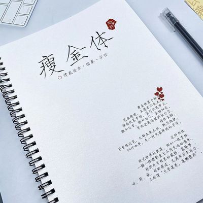 瘦金体字帖硬笔央视文案金句摘抄