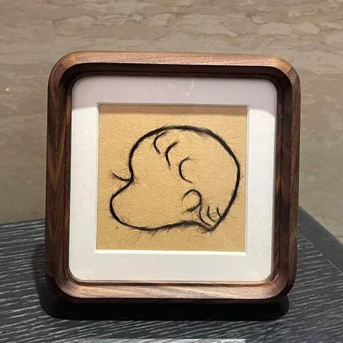 创意胎发纪念品DIY保存盒
