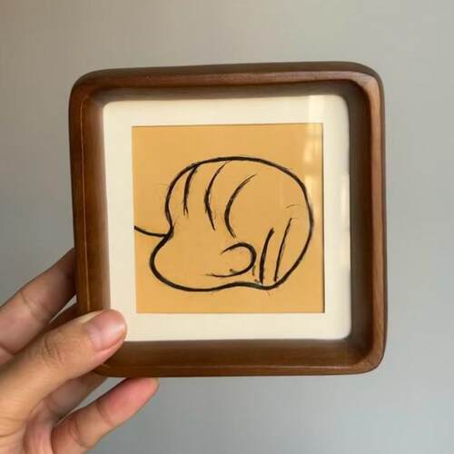 胎毛画纪念品DIY自制新生儿