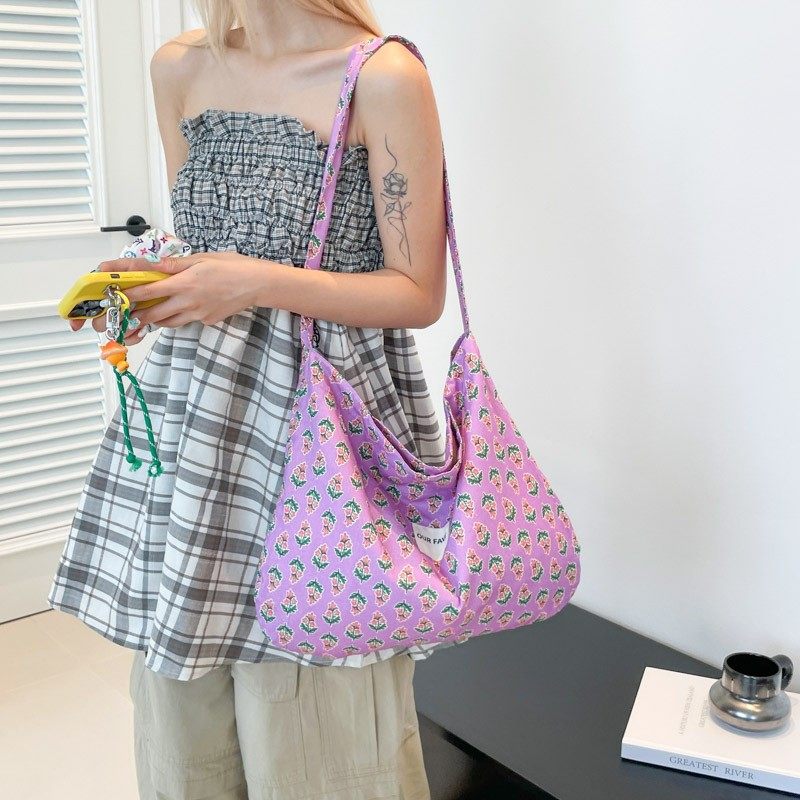 文艺小清新田园风碎花帆布包大容量休闲时尚轻便百搭单肩手提包袋,箱包皮具/热销女包/男包,时尚帆布包,淘宝优惠券,粉丝福利购,淘宝优惠卷