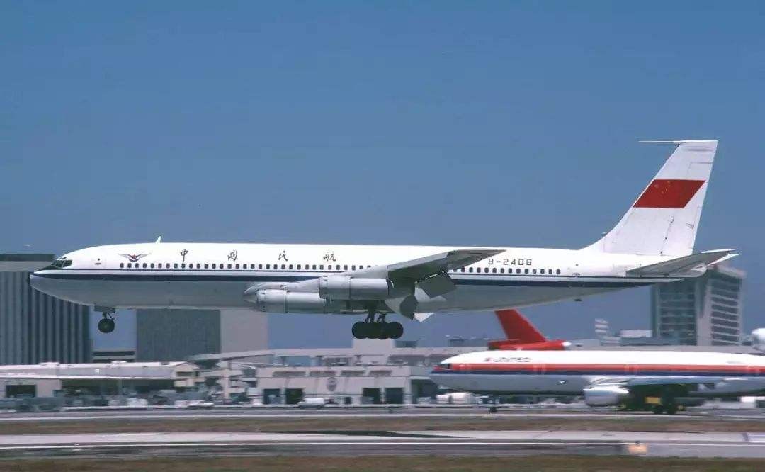 匹格中国民航波音707客机中国国际航空CAAC3D纸模DIY手工客机模型