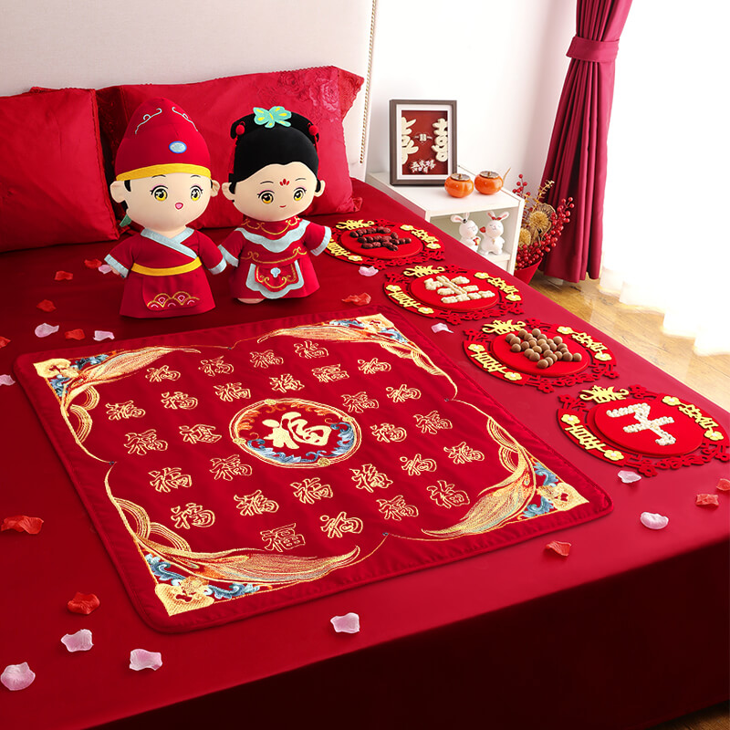 压床娃娃一对结婚公仔新婚礼物