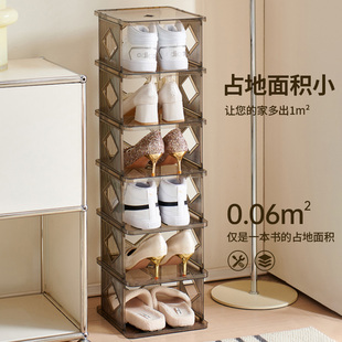 简易鞋 子收纳架子多层折叠隔板神器 架家用入户门口墙角小型鞋 柜鞋