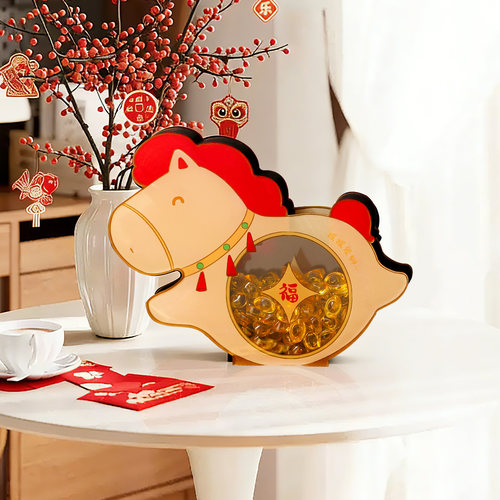 2026马年新年装饰品桌面小马摆件