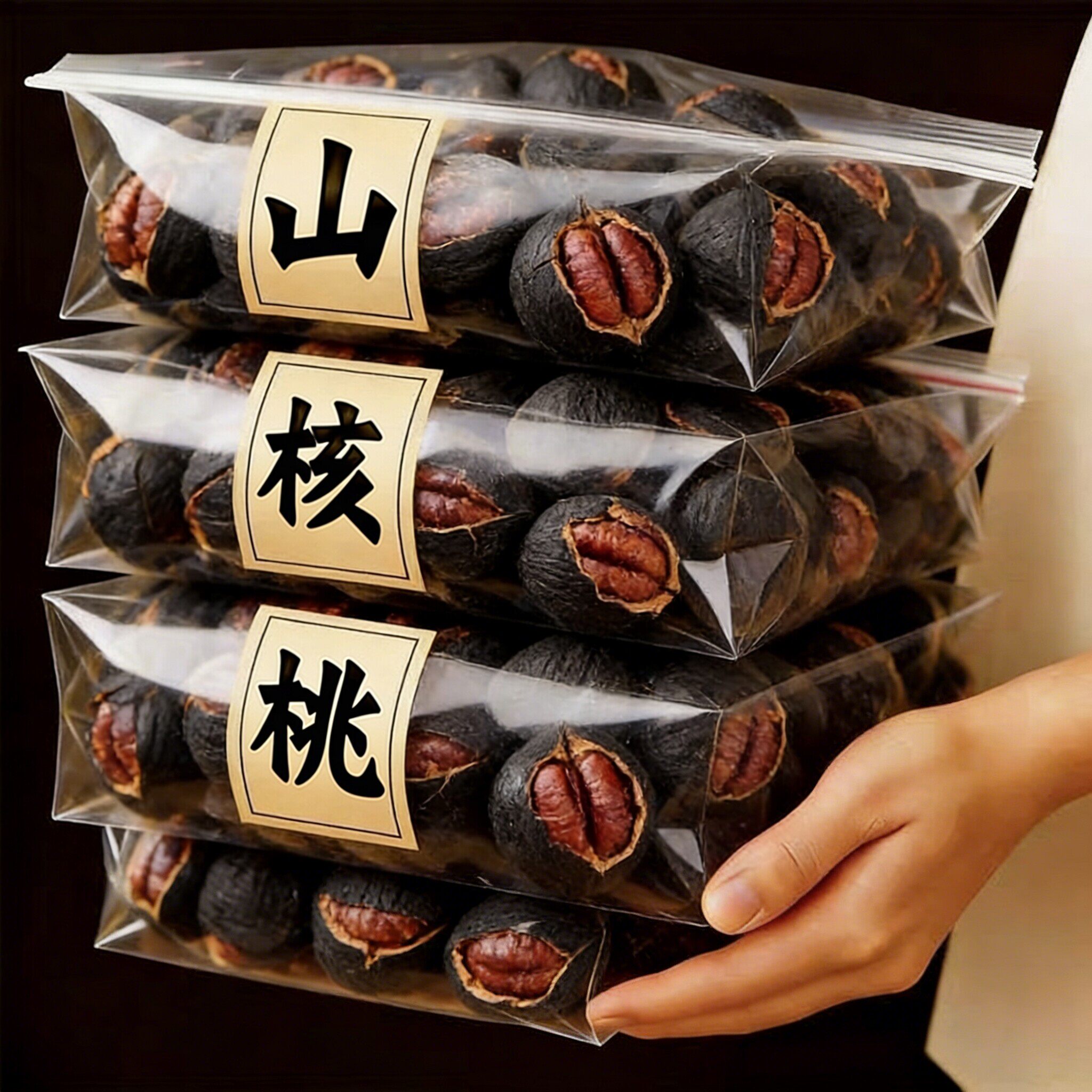 25年新货官方旗舰店正品临安手剥山核桃水煮小坚果仁零食罐装年货