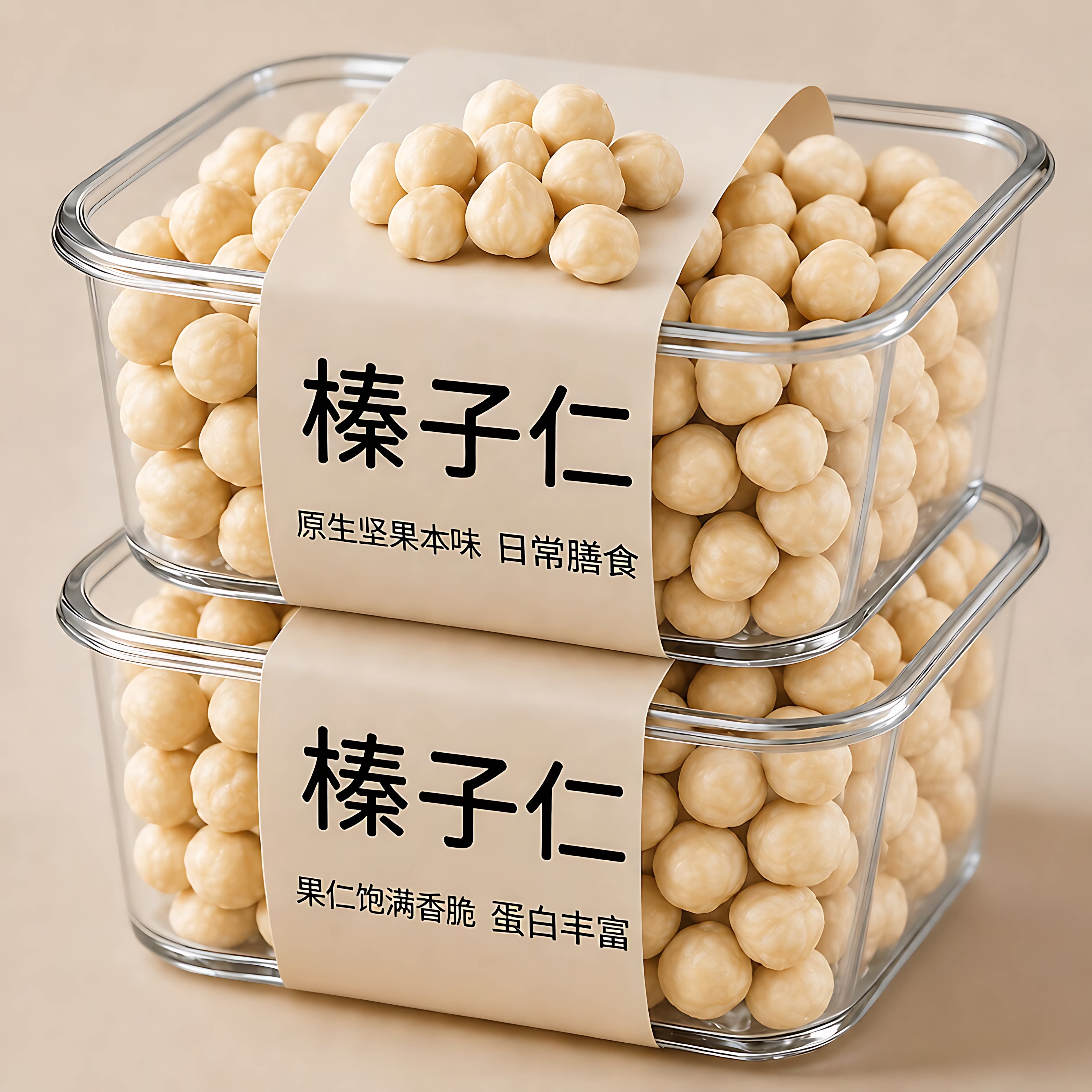 原味无添加熟榛子仁新货图片