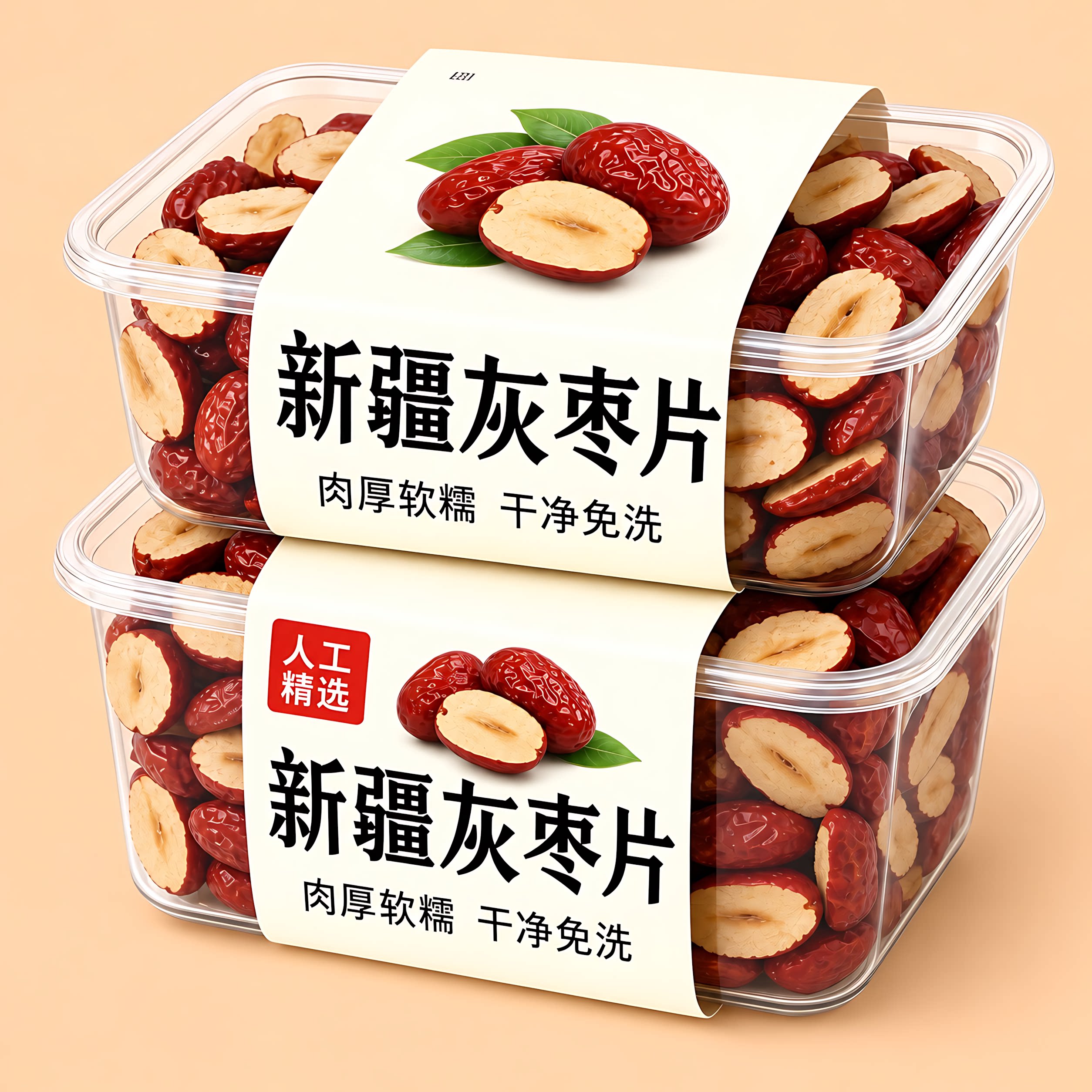 新疆特级若羌红枣片干官方旗舰店正品去核去皮免洗泡水煲粥灰枣片