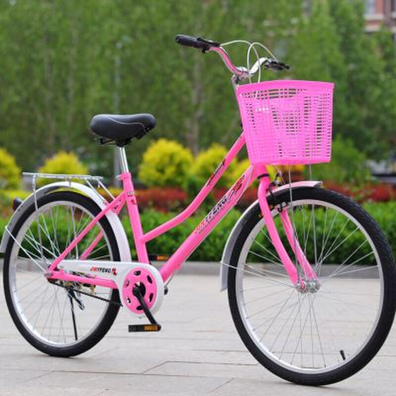 24寸自行车26普通款男女轻便小型女式淑女成年大人女士学生单车