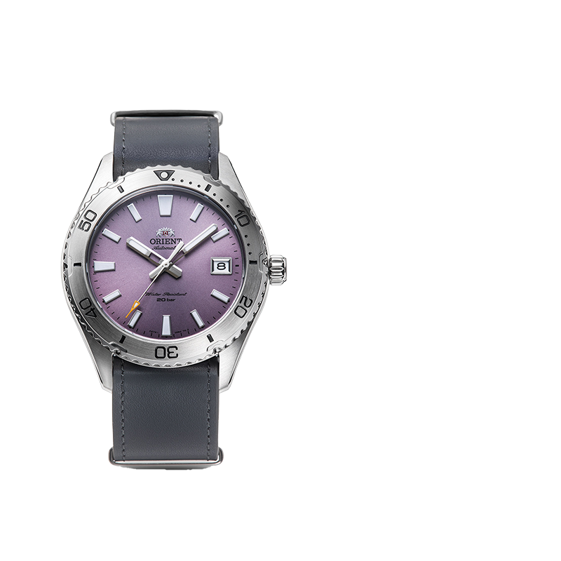 ORIENT东方双狮机械表运动表皮革表带原装进口时尚腕表潜水表夜光