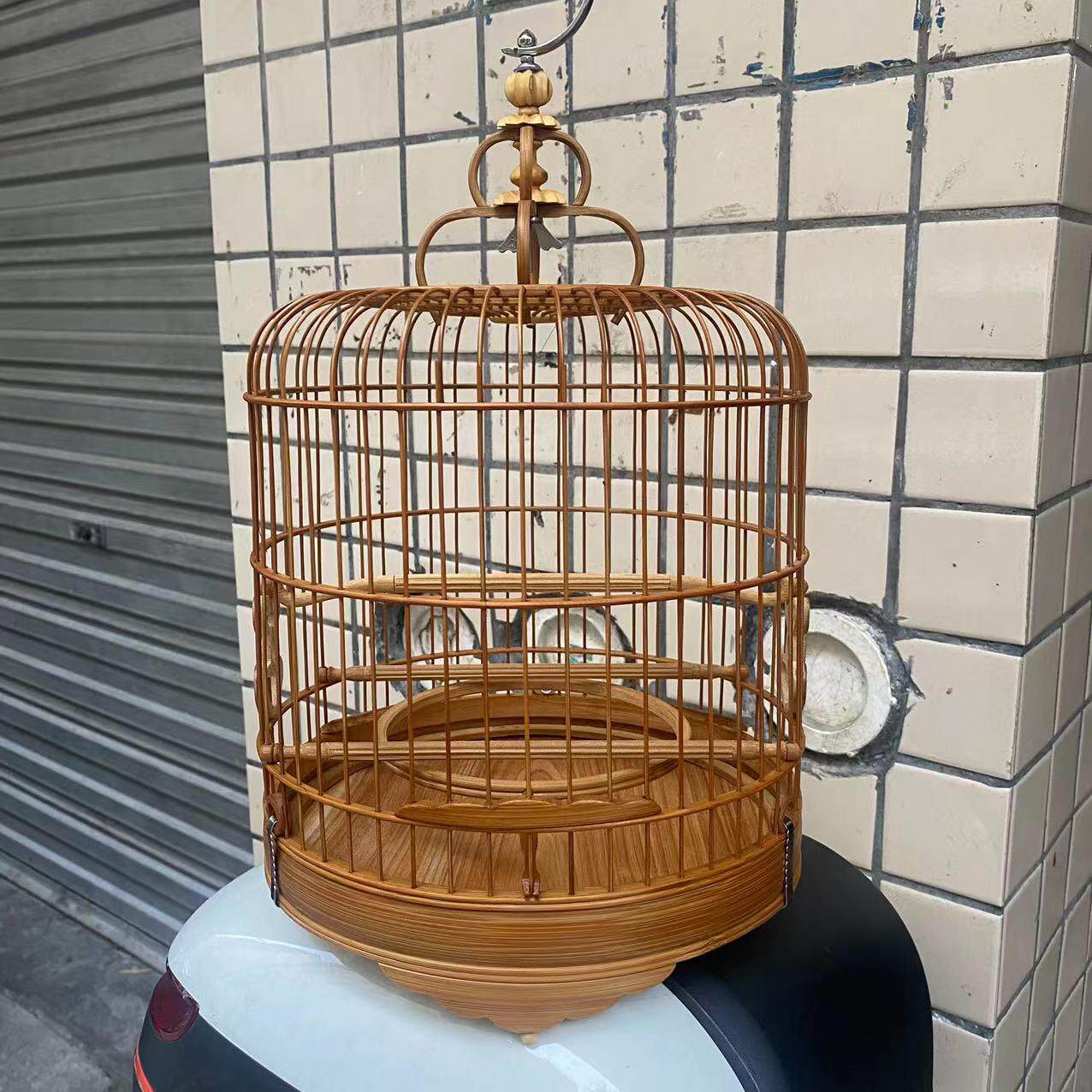 广笼罗汉圈 五波竹脚竹清远 金青小黑tbi白 制养 广式鸟笼绣眼笼